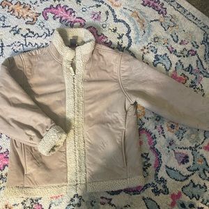 Woolrich Sherpa beige jacket vintage fleece spring
